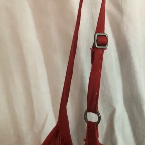 GAP Red/Rust Midi Sundress Spaghetti Strap Sleeveless - Picture 5 of 6